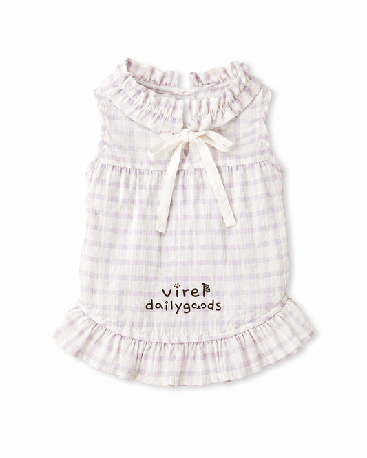 MistyPaw Garden Plaid Sundress