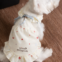 BloomTail Floral Mesh Pet Dress