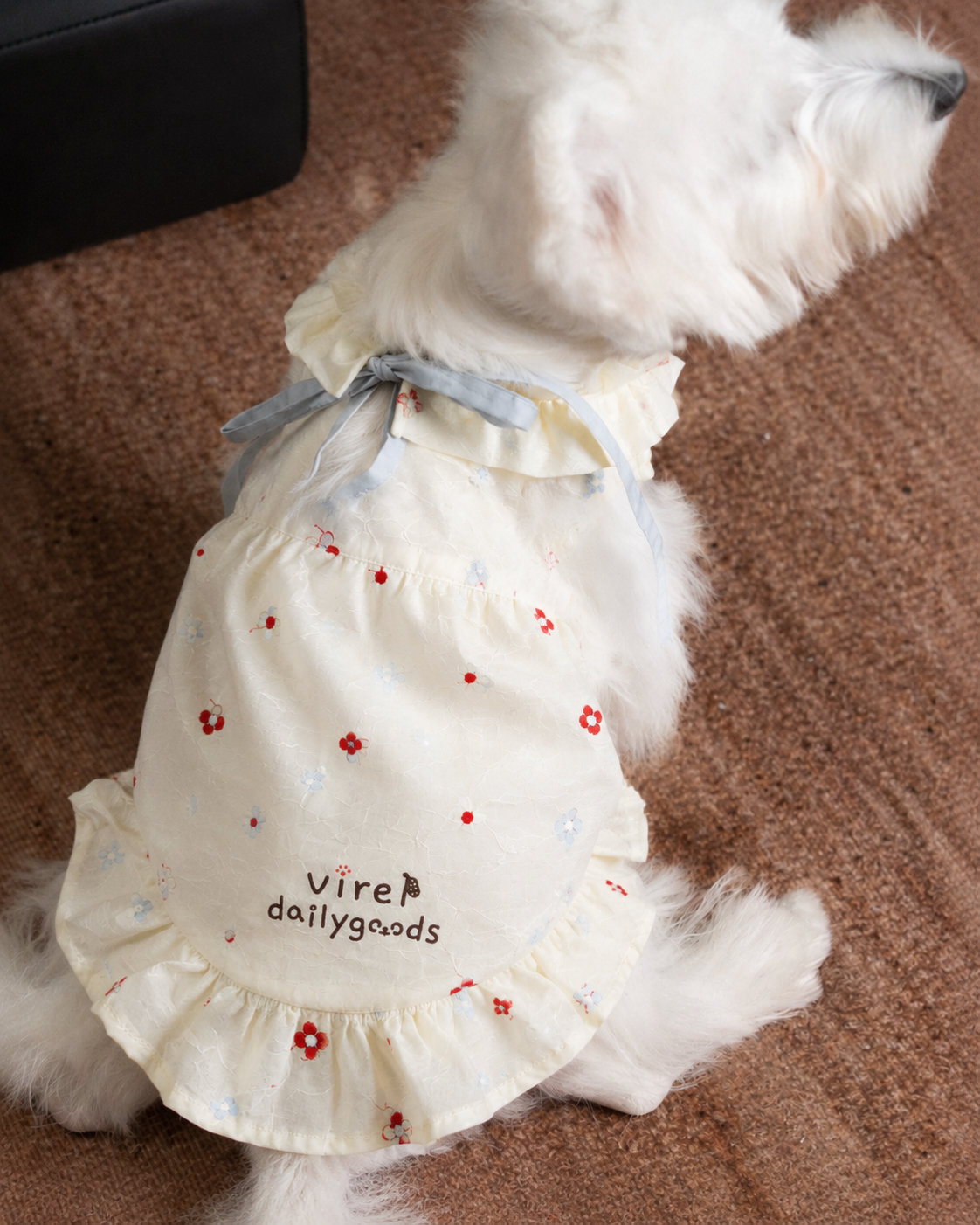 BloomTail Floral Mesh Pet Dress