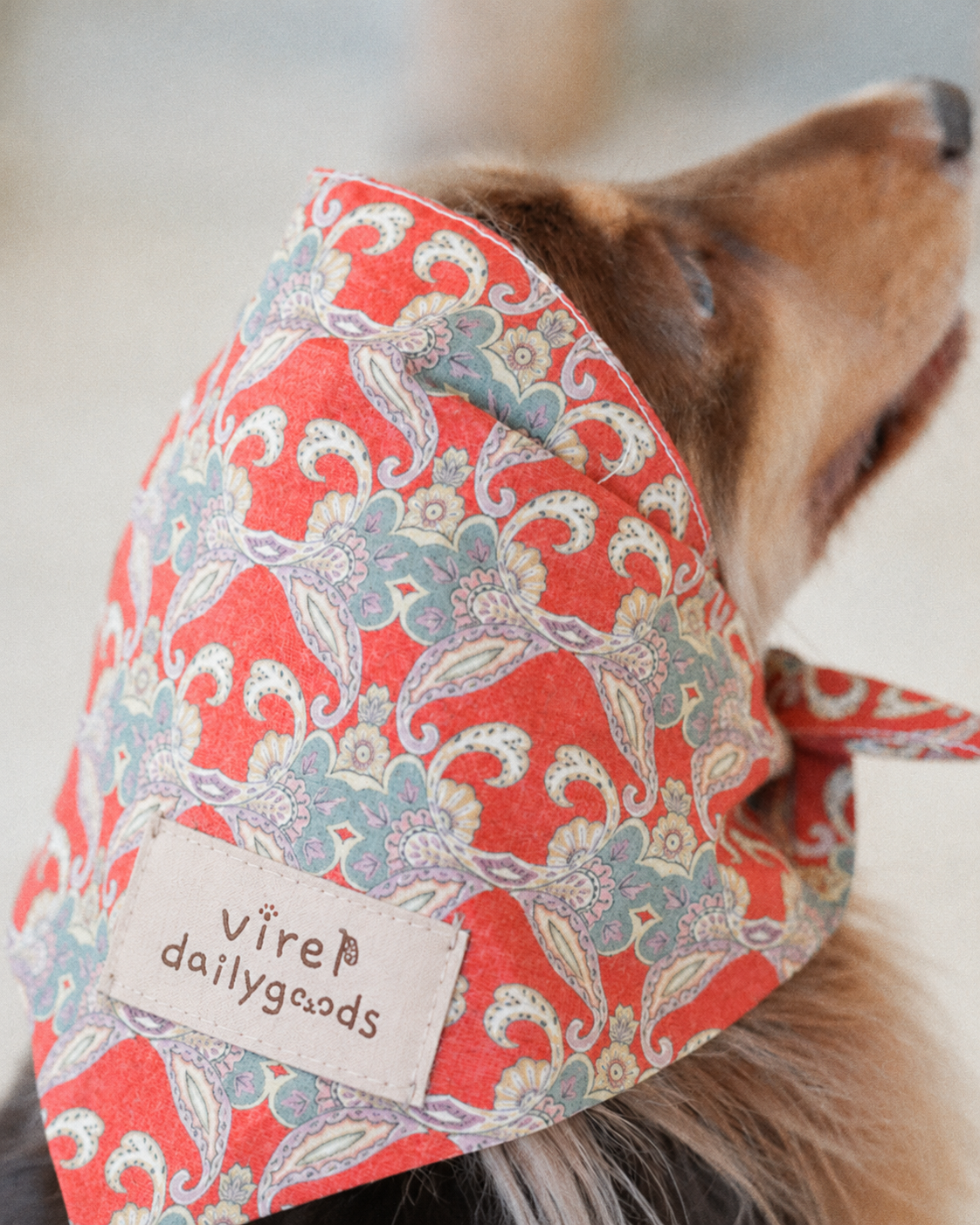 VintagePaw Plaid Triangle Scarf