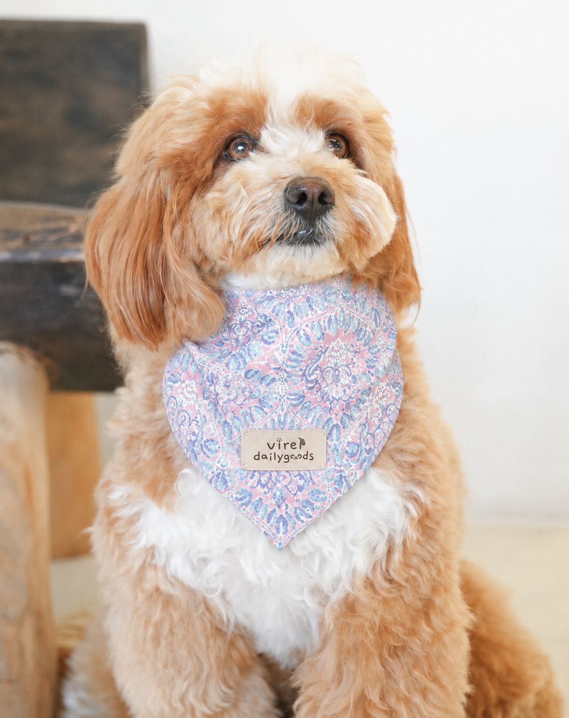 VintagePaw Plaid Triangle Scarf