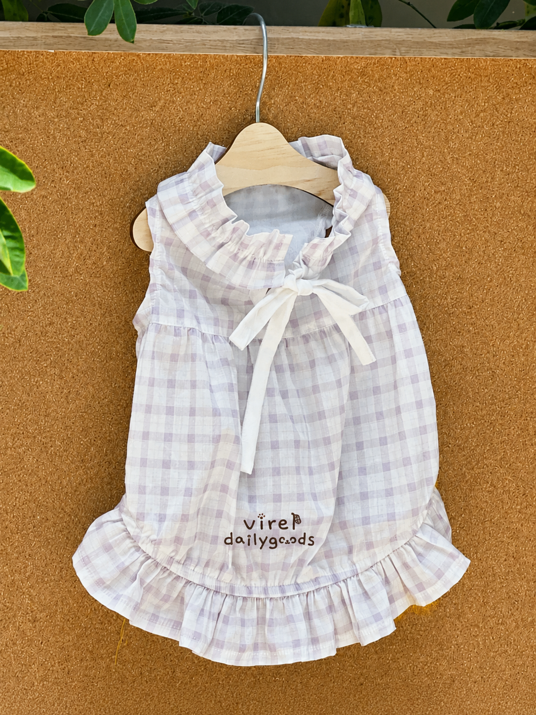 MistyPaw Garden Plaid Sundress
