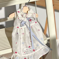 BloomTail Floral Mesh Pet Dress